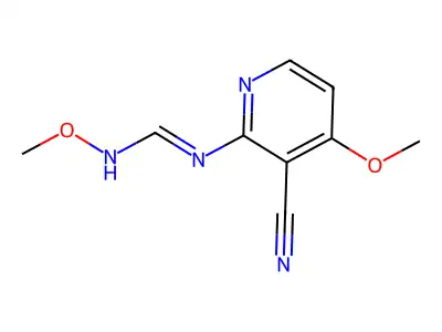 N'-(3-cyano-4-methoxypyridin-2-yl)-N-methoxymethanimidamide structure
