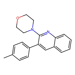 3-(4-Methylphenyl)-2-morpholinoquinoline structure