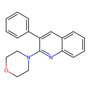 2-Morpholino-3-phenylquinoline structure