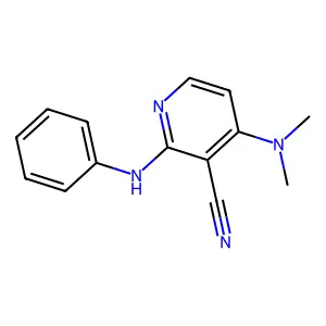 2-Anilino-4-(dimethylamino)nicotinonitrile structure