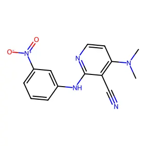 4-(Dimethylamino)-2-(3-nitroanilino)nicotinonitrile structure