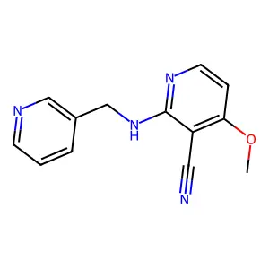 4-Methoxy-2-[(3-pyridinylmethyl)amino]nicotinonitrile structure
