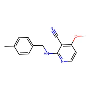 4-Methoxy-2-[(4-methylbenzyl)amino]nicotinonitrile structure