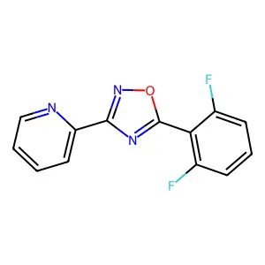 2-[5-(2,6-Difluorophenyl)-1,2,4-oxadiazol-3-yl]pyridine structure