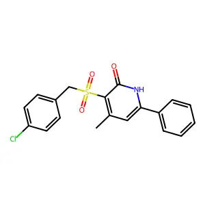 3-[(4-Chlorobenzyl)sulfonyl]-4-methyl-6-phenyl-2-pyridinol structure