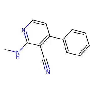 2-(Methylamino)-4-phenylpyridine-3-carbonitrile structure