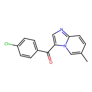(4-Chlorophenyl)(6-methylimidazo[1,2-a]pyridin-3-yl)methanone structure