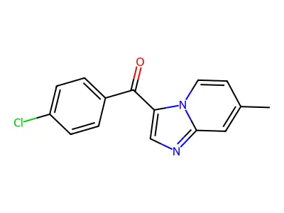 (4-Chlorophenyl)(7-methylimidazo(1,2-A)pyridin-3-YL)methanone structure