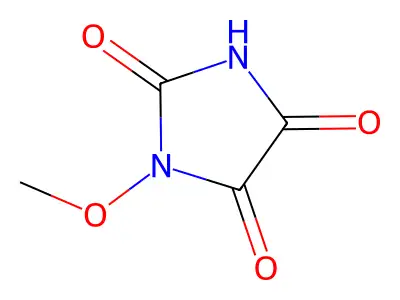 1-Methoxyimidazolidine-2,4,5-trione structure