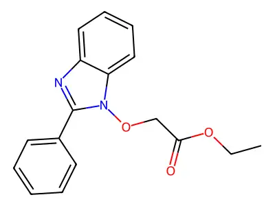 ethyl 2-[(2-phenyl-1H-1,3-benzimidazol-1-yl)oxy]acetate structure