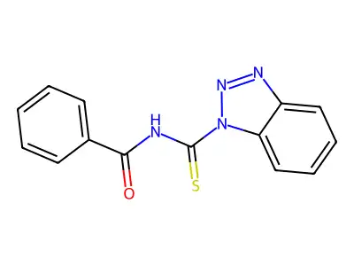 N-(1H-1,2,3-benzotriazol-1-ylcarbothioyl)benzenecarboxamide structure