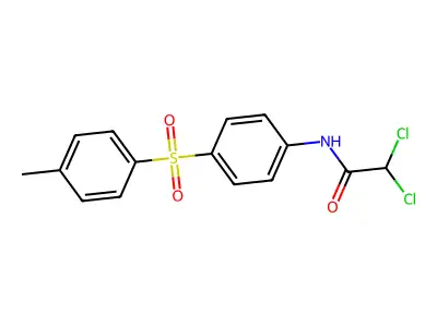 2,2-dichloro-N-{4-[(4-methylphenyl)sulfonyl]phenyl}acetamide structure