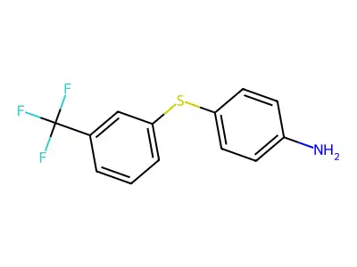 4-{[3-(Trifluoromethyl)phenyl]sulfanyl}aniline structure