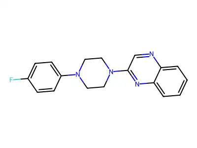 2-[4-(4-Fluorophenyl)piperazin-1-yl]quinoxaline structure