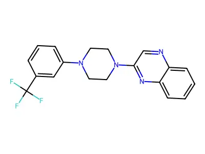 2-{4-[3-(Trifluoromethyl)phenyl]piperazino}quinoxaline structure