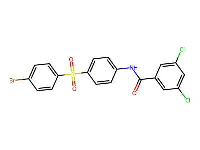 N-{4-[(4-bromophenyl)sulfonyl]phenyl}-3,5-dichlorobenzenecarboxamide structure