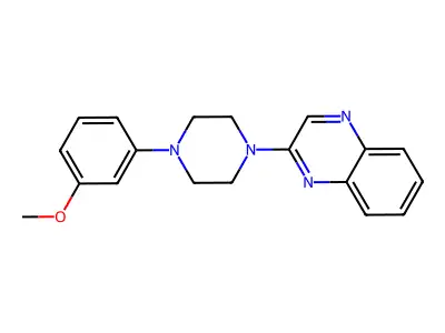 2-[4-(3-Methoxyphenyl)piperazino]quinoxaline structure