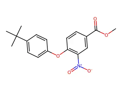 Methyl 4-(4-tert-butylphenoxy)-3-nitrobenzoate structure