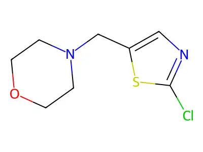 4-[(2-Chloro-1,3-thiazol-5-yl)methyl]morpholine structure