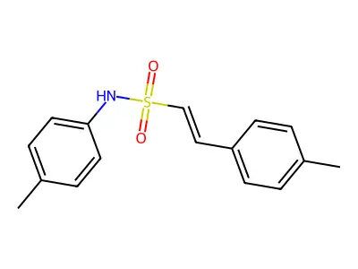 N,2-bis(4-methylphenyl)ethenesulfonamide structure
