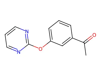 1-[3-(2-Pyrimidinyloxy)phenyl]-1-ethanone structure