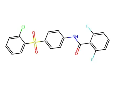 N-{4-[(2-chlorophenyl)sulfonyl]phenyl}-2,6-difluorobenzenecarboxamide structure