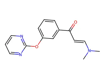 3-(Dimethylamino)-1-(3-pyrimidin-2-yloxyphenyl)prop-2-en-1-one structure