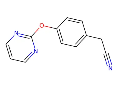 2-[4-(2-Pyrimidinyloxy)phenyl]acetonitrile structure