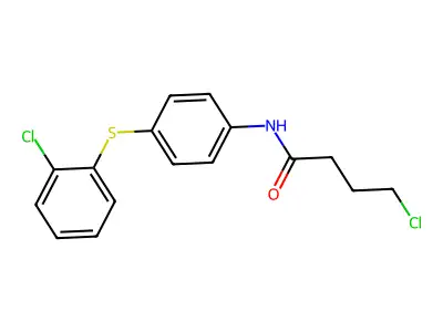 4-chloro-N-{4-[(2-chlorophenyl)sulfanyl]phenyl}butanamide structure