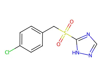 3-[(4-chlorobenzyl)sulfonyl]-4H-1,2,4-triazole structure