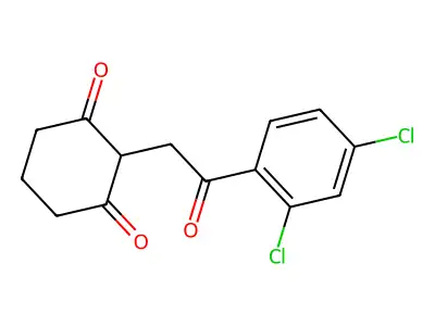 2-[2-(2,4-Dichlorophenyl)-2-oxoethyl]-1,3-cyclohexanedione structure