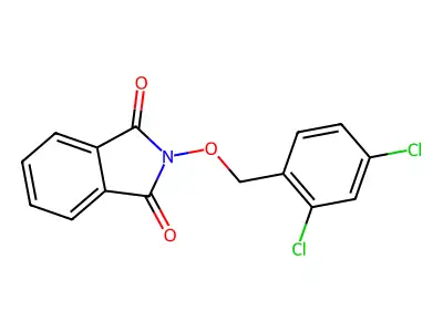 2-[(2,4-dichlorobenzyl)oxy]-1H-isoindole-1,3(2H)-dione structure