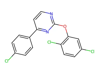 4-(4-Chlorophenyl)-2-(2,5-dichlorophenoxy)pyrimidine structure