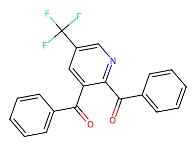 [2-Benzoyl-5-(trifluoromethyl)-3-pyridinyl](phenyl)methanone structure
