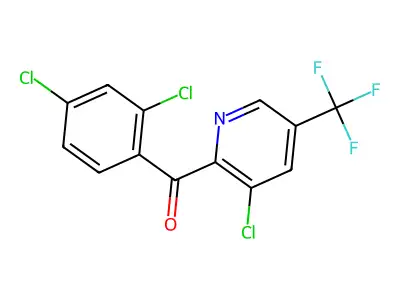 [3-Chloro-5-(trifluoromethyl)-2-pyridinyl](2,4-dichlorophenyl)methanone structure