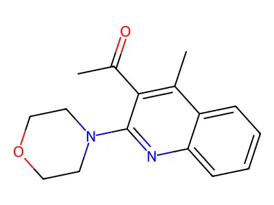 1-(4-Methyl-2-morpholino-3-quinolinyl)-1-ethanone structure