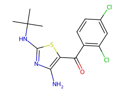 [4-Amino-2-(tert-butylamino)-1,3-thiazol-5-yl](2,4-dichlorophenyl)methanone structure