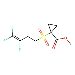 Methyl 1-[(3,4,4-trifluoro-3-butenyl)sulfonyl]cyclopropanecarboxylate structure