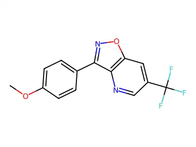 3-(4-Methoxyphenyl)-6-(trifluoromethyl)-[1,2]oxazolo[4,5-b]pyridine structure