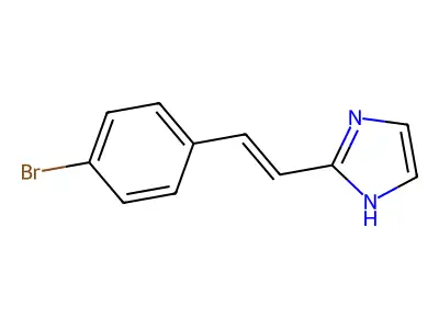 2-[2-(4-bromophenyl)ethenyl]-1H-imidazole structure