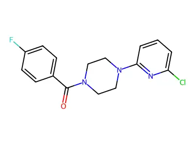 [4-(6-Chloro-2-pyridinyl)piperazino](4-fluorophenyl)methanone structure