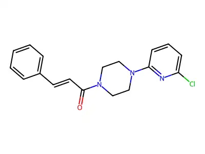 1-[4-(6-Chloropyridin-2-yl)piperazin-1-yl]-3-phenylprop-2-en-1-one structure