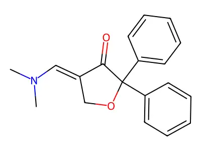 4-[(Dimethylamino)methylidene]-2,2-diphenyloxolan-3-one structure
