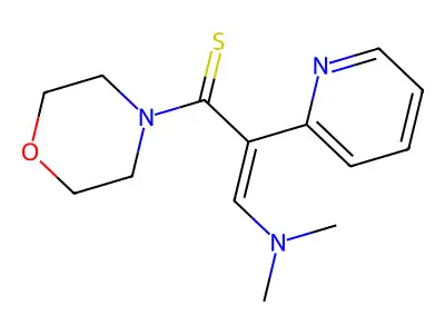 3-(Dimethylamino)-1-morpholin-4-yl-2-pyridin-2-ylprop-2-ene-1-thione structure