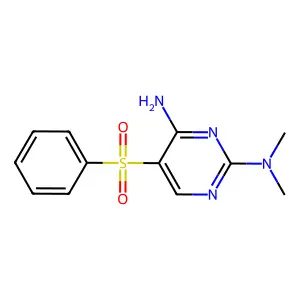 N~2~,N~2~-dimethyl-5-(phenylsulfonyl)-2,4-pyrimidinediamine structure