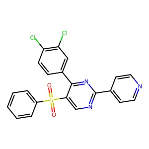 4-(3,4-Dichlorophenyl)-5-(phenylsulfonyl)-2-(4-pyridinyl)pyrimidine structure