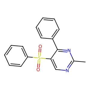 2-Methyl-4-phenyl-5-(phenylsulfonyl)pyrimidine structure
