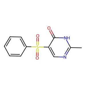 2-Methyl-5-(phenylsulfonyl)-4-pyrimidinol structure