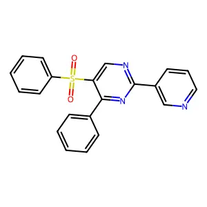 Phenyl 4-phenyl-2-(3-pyridinyl)-5-pyrimidinyl sulfone structure