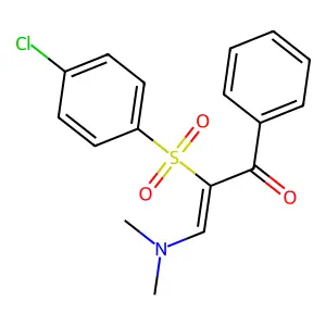 2-[(4-Chlorophenyl)sulfonyl]-3-(dimethylamino)-1-phenyl-2-propen-1-one structure